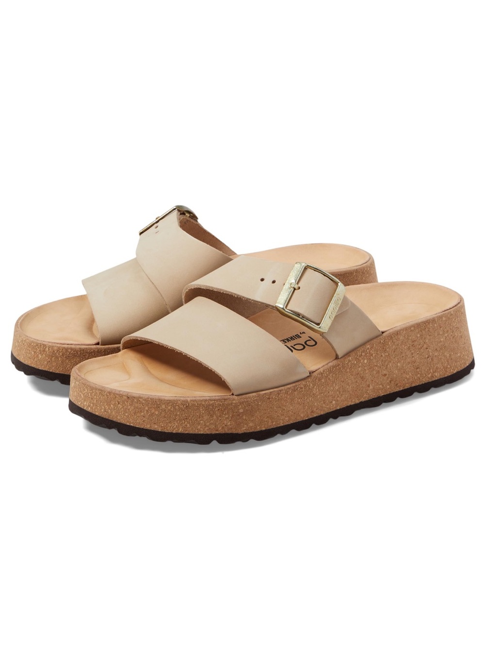 Birkenstock Almina Platform Sandal Nubuck - Sandcastle EU 36